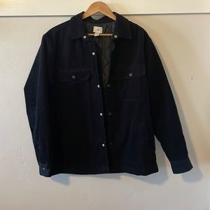 H&M Corduroy jacket - Quilt Lined - Size Medium in Black